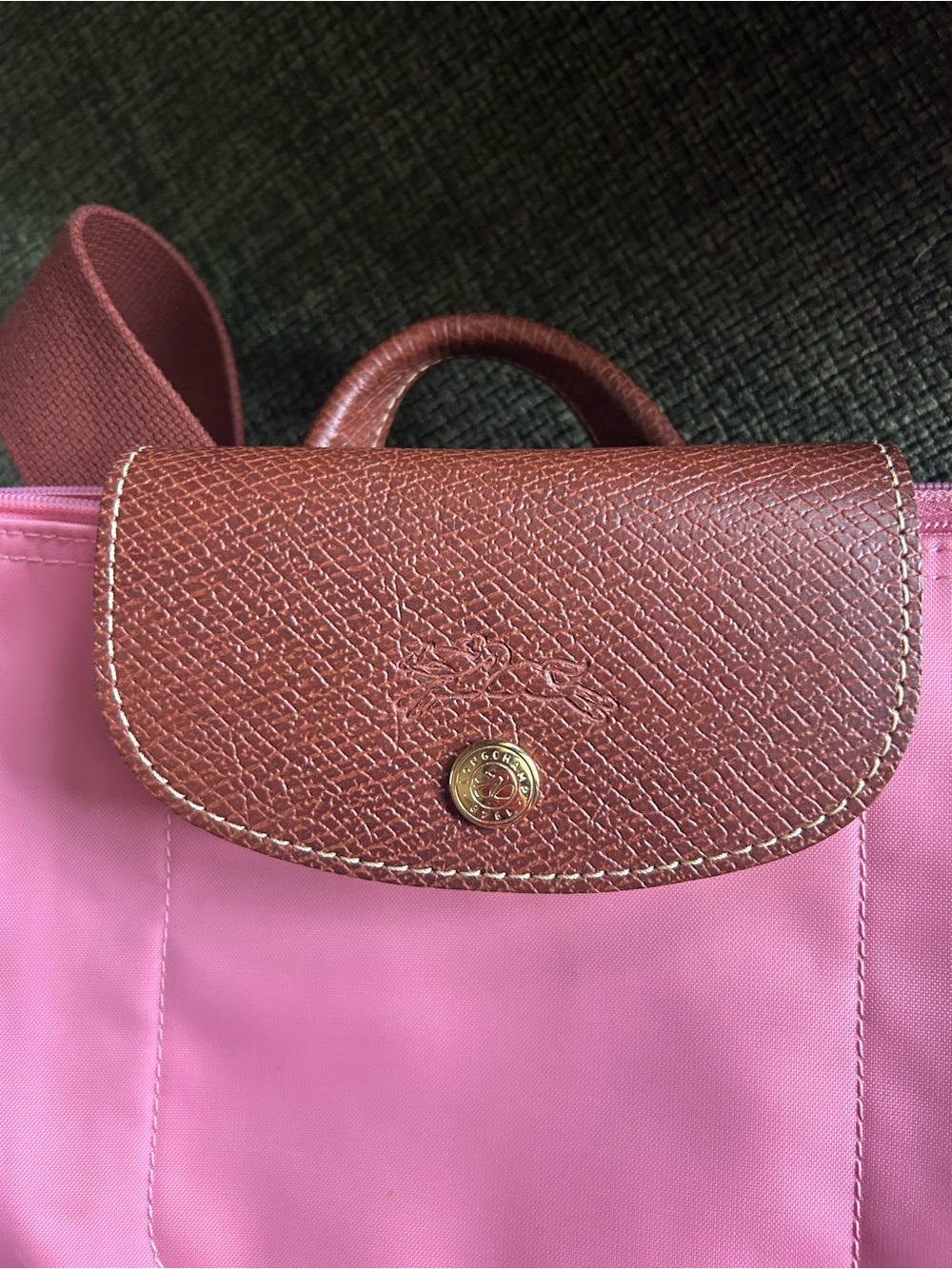 Longchamp Pink Nylon Backpack - Picture 3 of 7